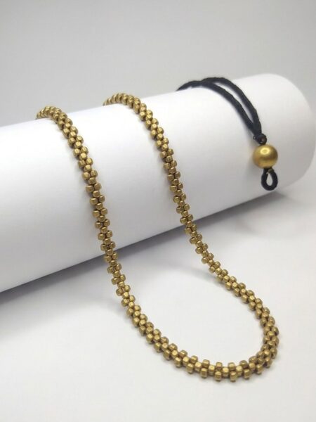 Nirmiti : The Dokra  small Beads Necklace