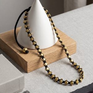 Nirmiti : Authentic, Dokra diamond Beads Necklace