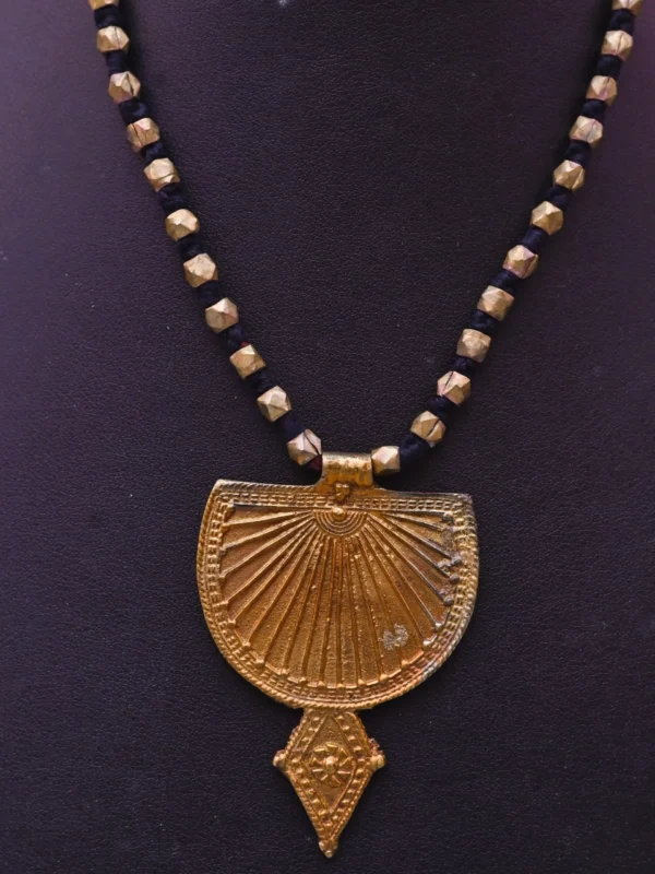 Akriti : The Dokra Pendant Necklace - Image 3