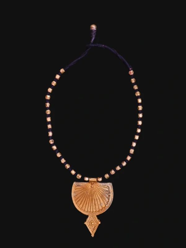 Akriti : The Dokra Pendant Necklace - Image 4
