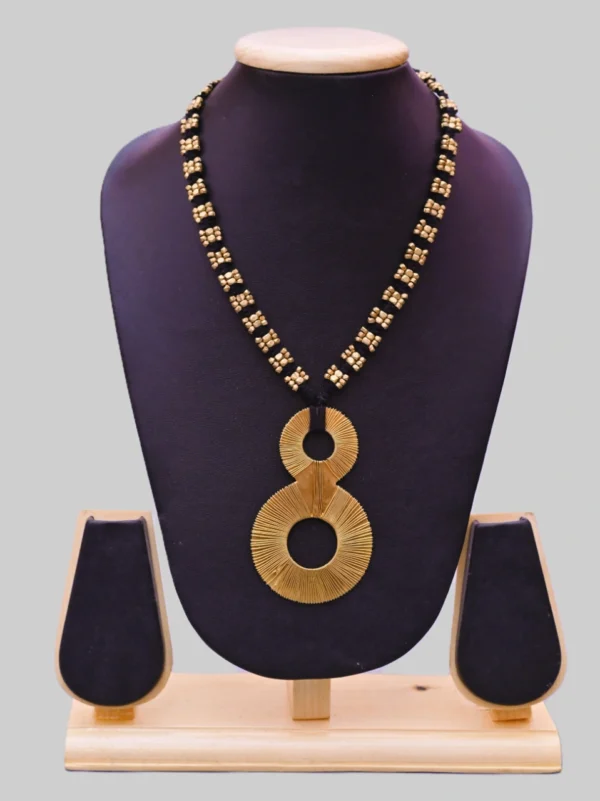 Premium Akriti: The Dokra Pendant Necklace