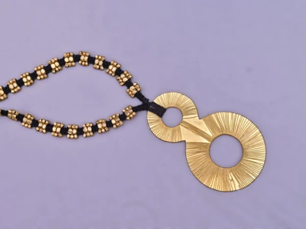 Premium Akriti: The Dokra Pendant Necklace - Image 5
