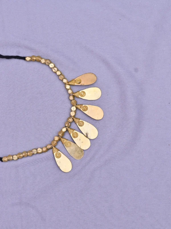 Prakriti : Authentic, dokra egg patri necklace - Image 5