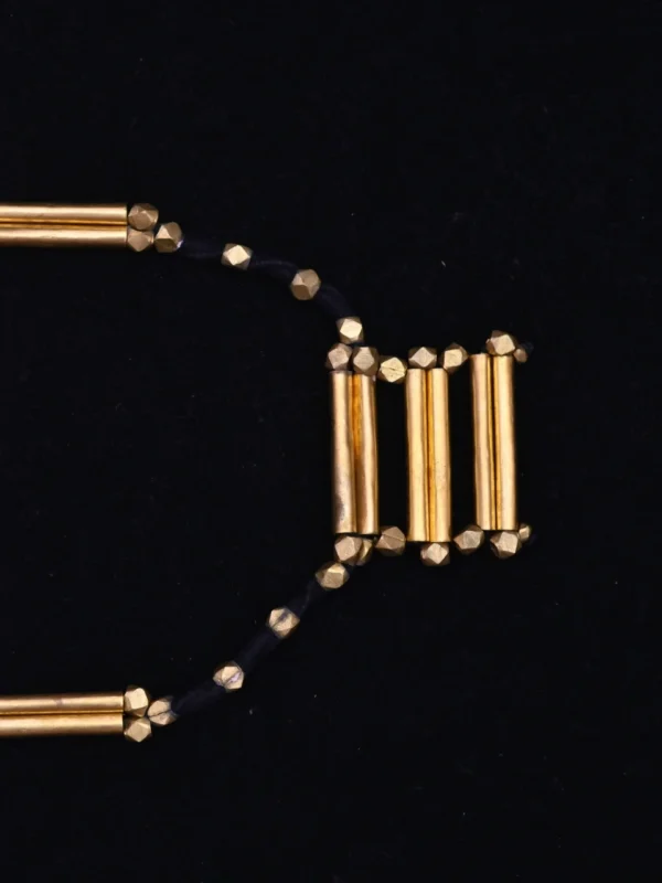 Nirmiti Premium: The Dokra Beads and pipe,designer Necklace - Image 4