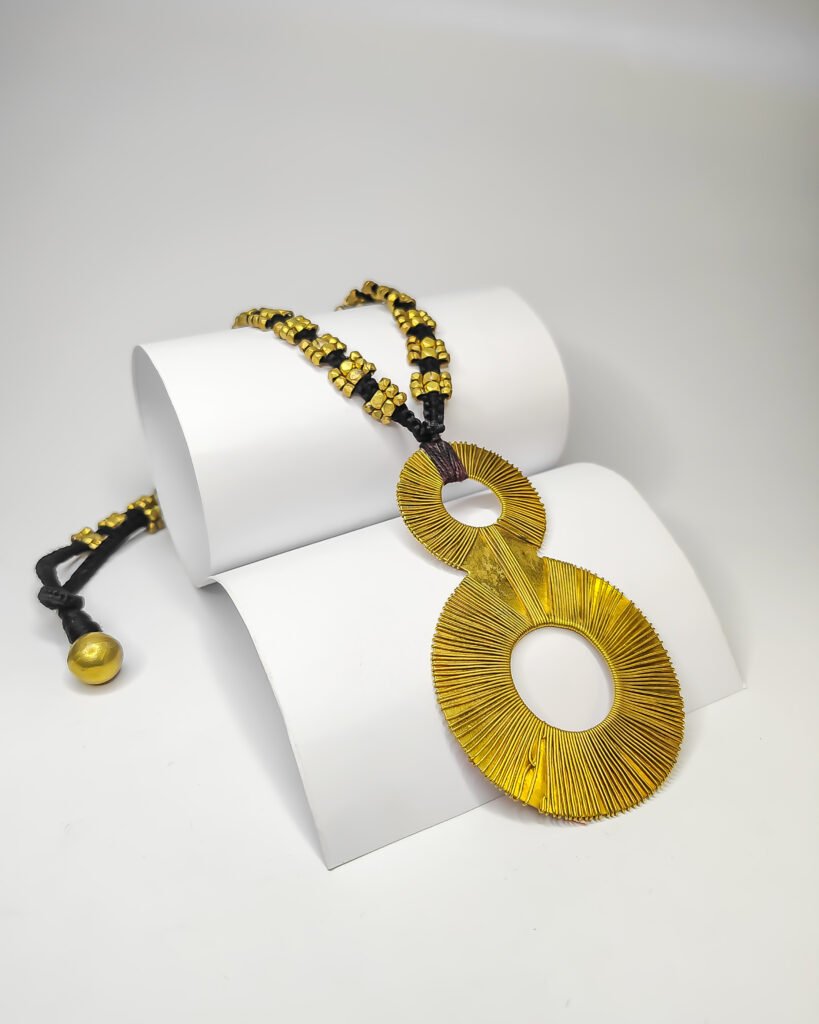 Premium Akriti: The Dokra Pendant Necklace