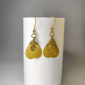 Beautiful, Dokra Heart Patri Earrings