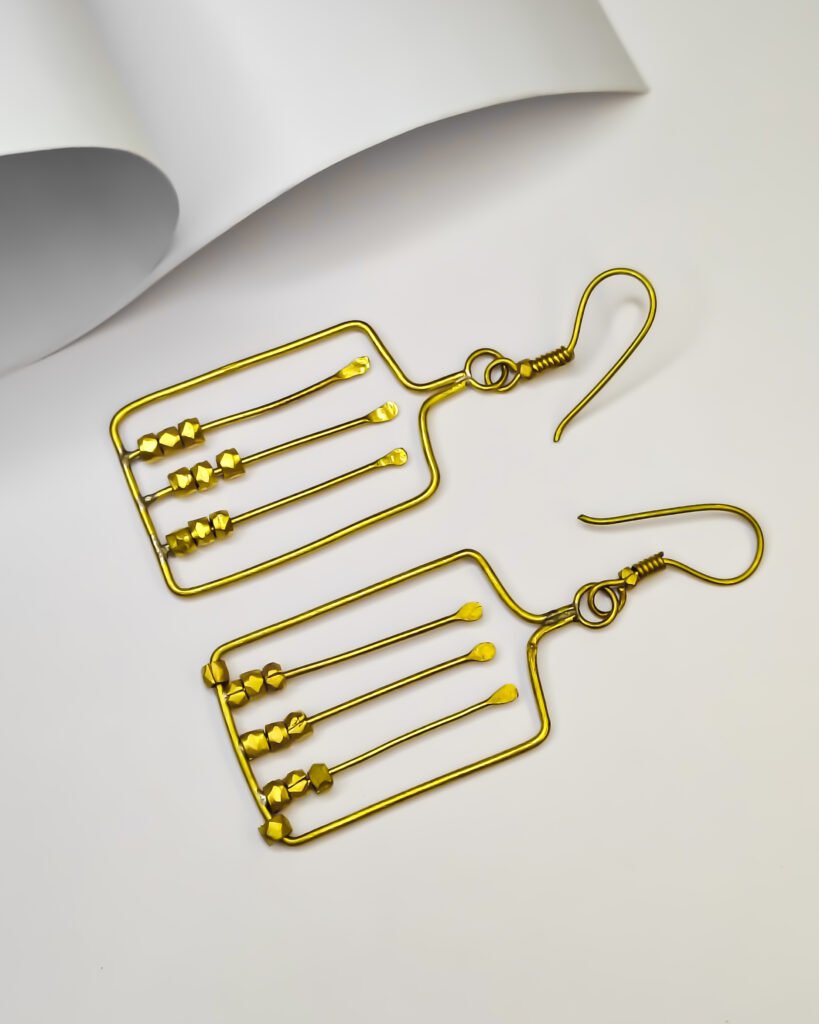 The show stopper, Dokra tribal ,brass metal earrings