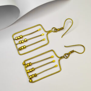 The show stopper, Dokra tribal ,brass metal earrings