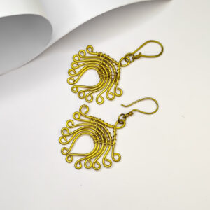 Authentic, Hand crafted, Dokra Lotus earrings