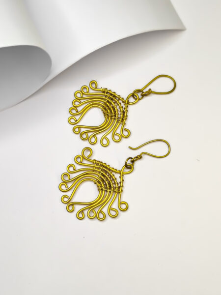 Authentic, Hand crafted, Dokra Lotus earrings