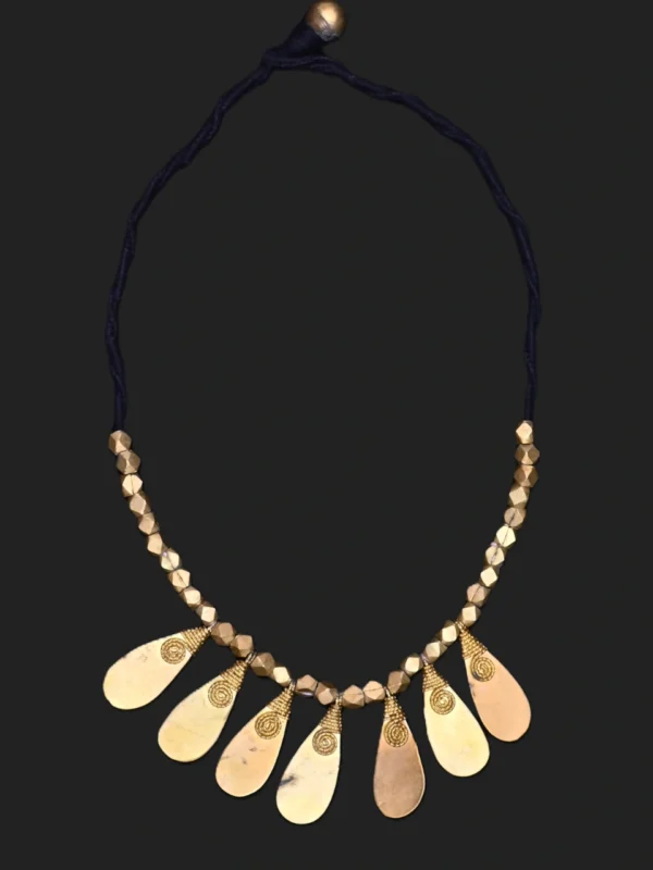 Prakriti : Authentic, dokra egg patri necklace - Image 2