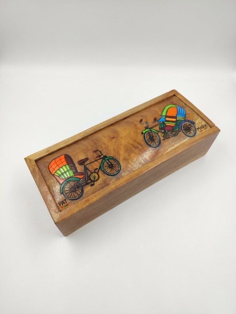 Wooden Box with Stunning Art