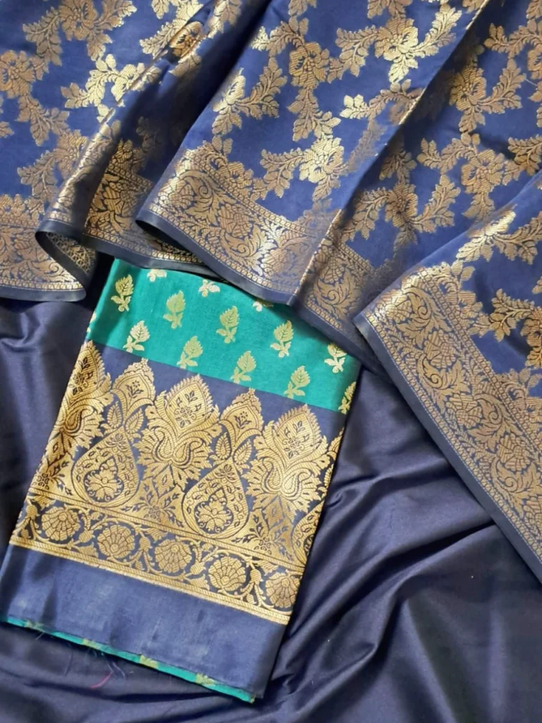 Banarasi silk suit party wear