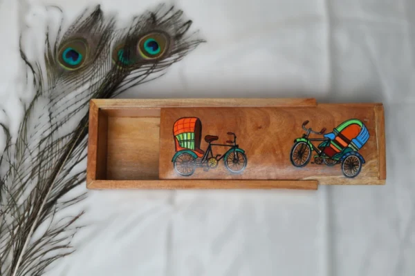 Wooden Box with Stunning Art - Image 2
