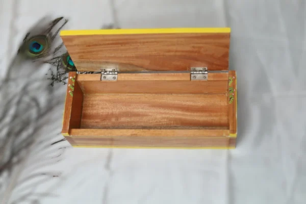 Wooden Box with Radiant Art - Image 2