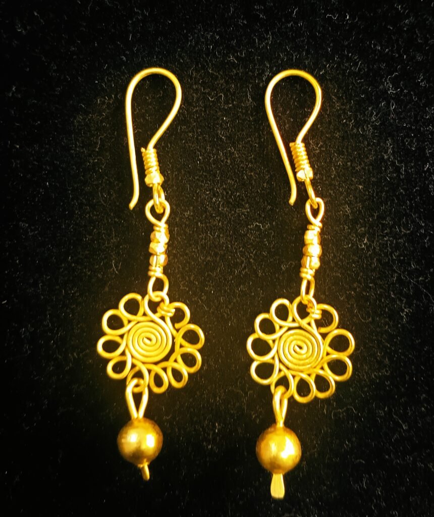 Authentic ,Dokra brass metal earrings