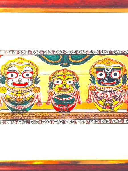 Jagannath Ji Palm Leaf Art Wall Frame: A Divine Handicraft