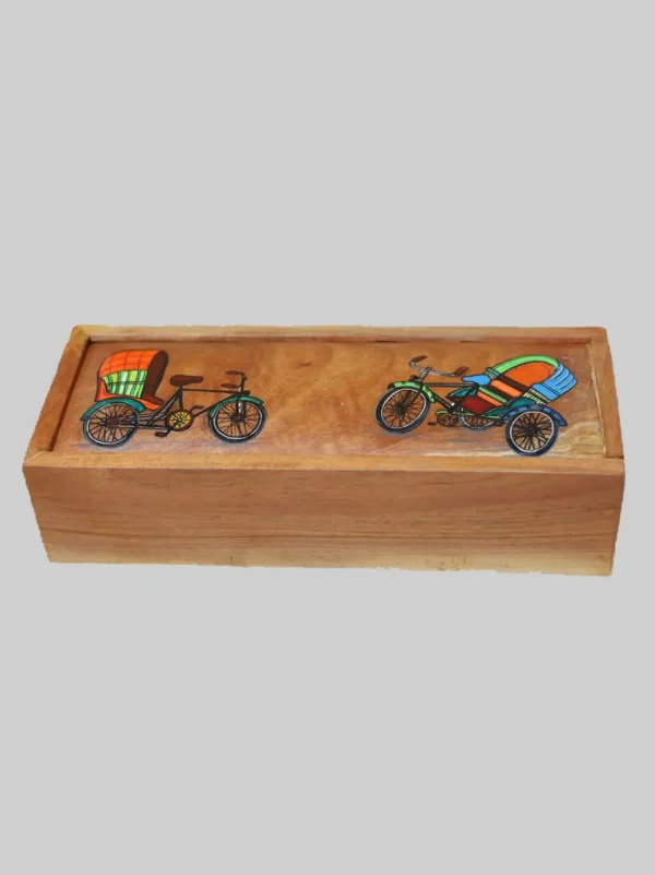 Wooden Box with Stunning Art
