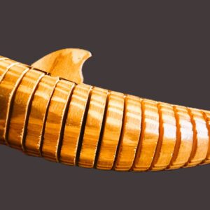 Wooden dolphin, uniquely crafted, adjustable, L-13inch,W-3inch