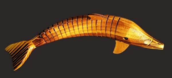 Wooden dolphin, uniquely crafted, adjustable, L-13inch,W-3inch - Image 3