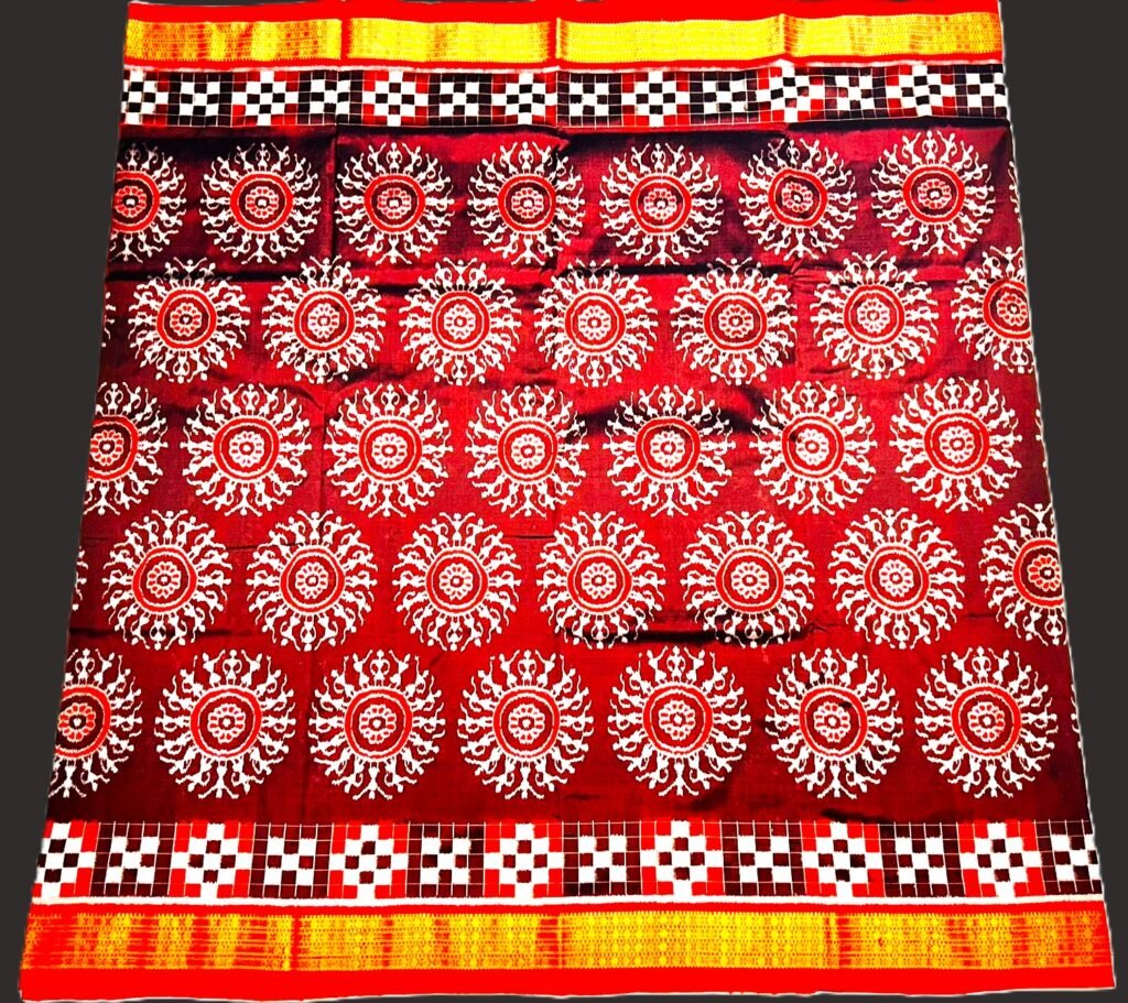 Traditional, Sambhalpuri, ikat, pure  silk saree