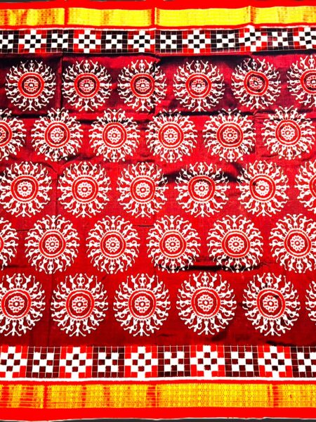 Traditional, Sambhalpuri, ikat, pure  silk saree