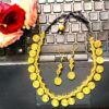 Dokra beads and spiral necklace with earrings price