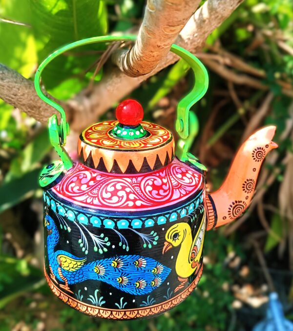 Remarkable, Pattachitra painting on kettle,  L-7,W-5,H-6inch