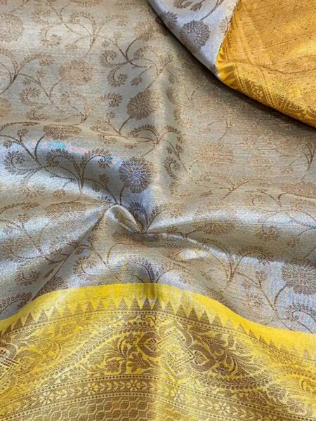Extraordinary, Banarasi, tissue silk saree, with unique colour combination