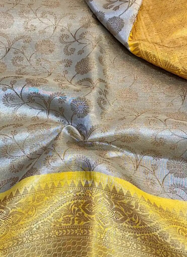 Extraordinary, Banarasi, tissue silk saree, with unique colour combination