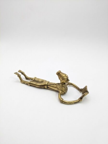 Timeless Dokra metal art, Figurine of lady lying and reading, Home decor, collectible show piece