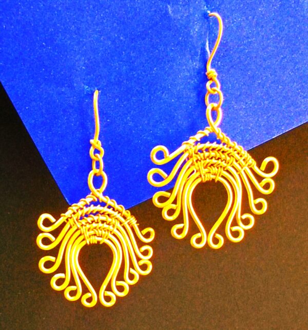 Authentic, Hand crafted, Dokra Lotus earrings