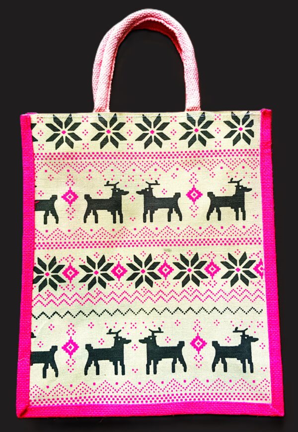 Eco-Friendly Reusable Jute Bags (Pack of 4) – 14x12 Inch– Sustainable & Multipurpose - Image 3