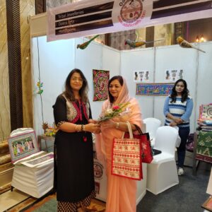 Royal Recognition: Rajmata Deepti Devi of Madhupur Supports Sustainable Craft at Kalinga Literary Festival 2025