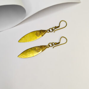 Exquisite, Authentic, hand-crafted, (Fish patri) Dokra tribal earrings
