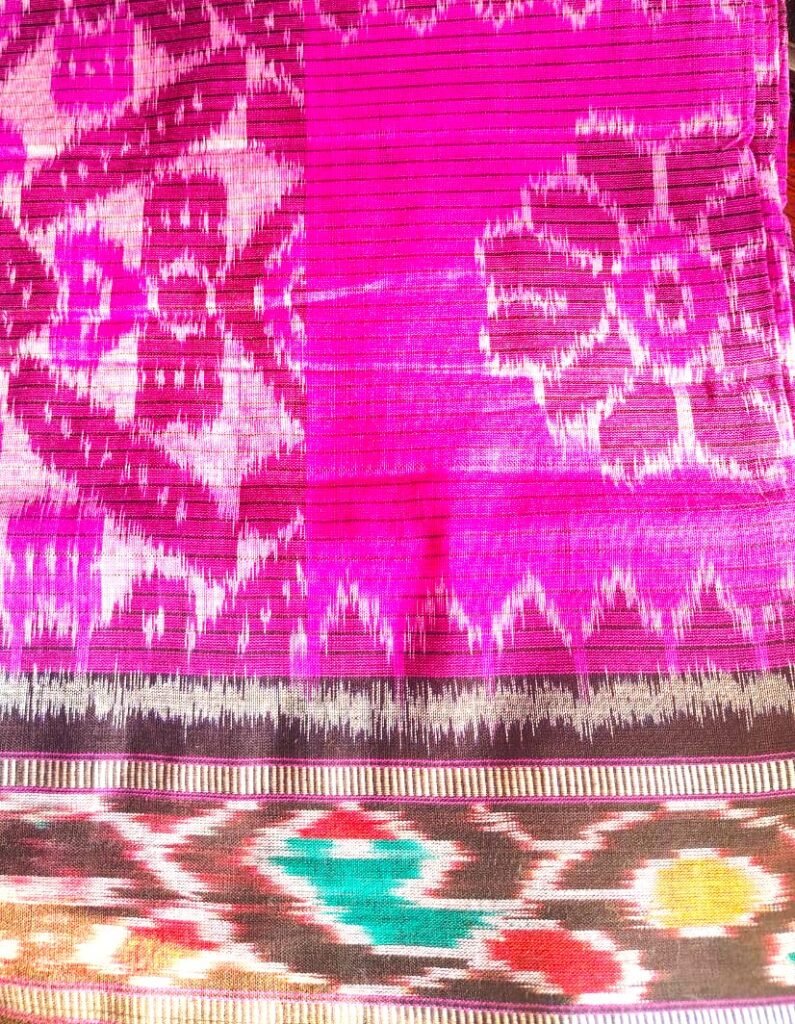Authentic, Traditional, Hand-woven, Khandua Patta Saree