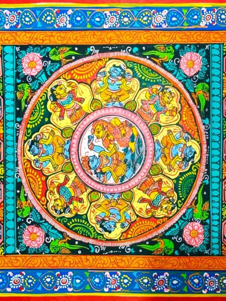 Authentic Art that speaks itself , Dushavataar Pattachitra Art (5/3 ft)